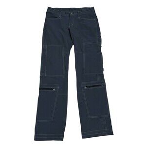 KUHL Dark Gray Cargo Utility Pants Hiking Outdoors Gorpcore Size 6 (31x31) FLAWS
